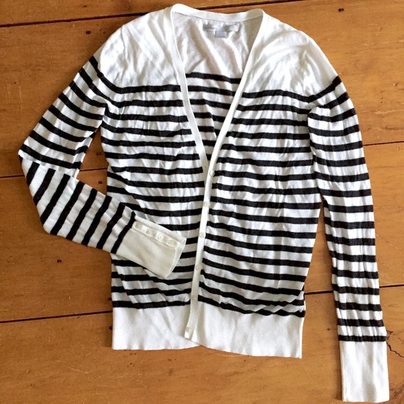 Old Navy Sweaters - Old Navy Cotton Blend Striped Cardigan